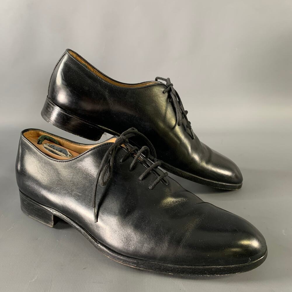 WILKES BASHFORD Size 9.5 Black Leather Lace Up Shoes